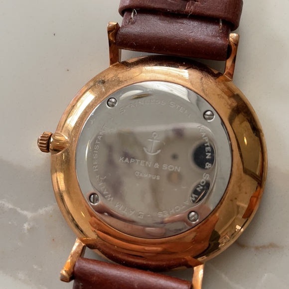 Kapten & son campus 40mm black and brown watch